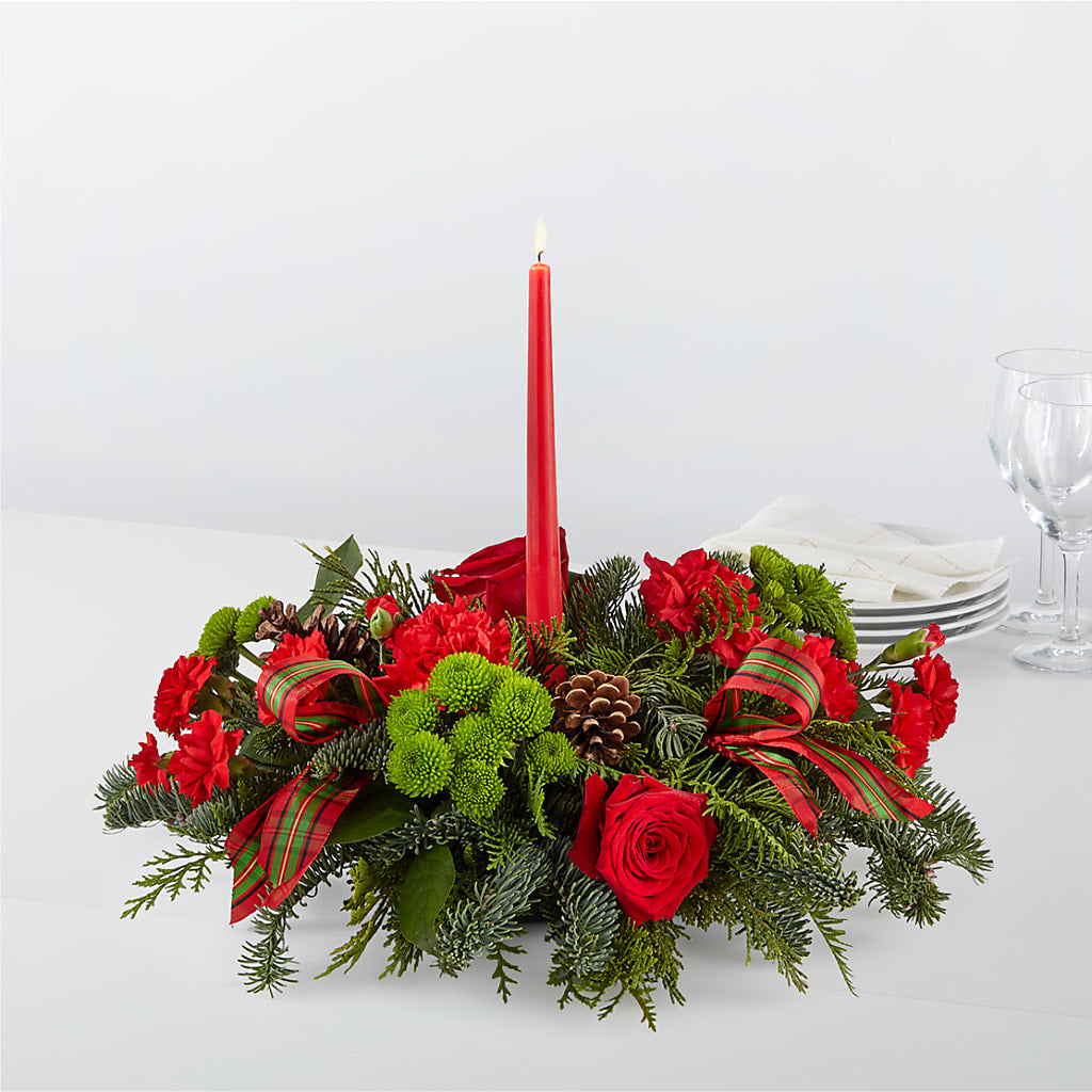 By the Candlelight Centerpiece – Margartia Flowers, Jersey City NJ