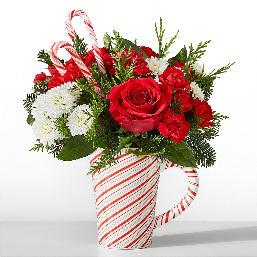 Peppermint Swirl Mug – Margartia Flowers, Jersey City NJ