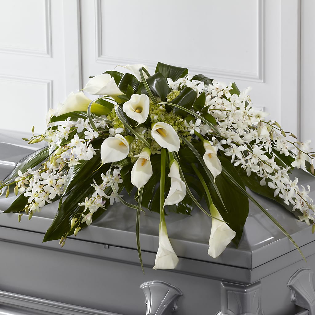 Angel Wings Casket Spray – Margartia Flowers, Jersey City NJ