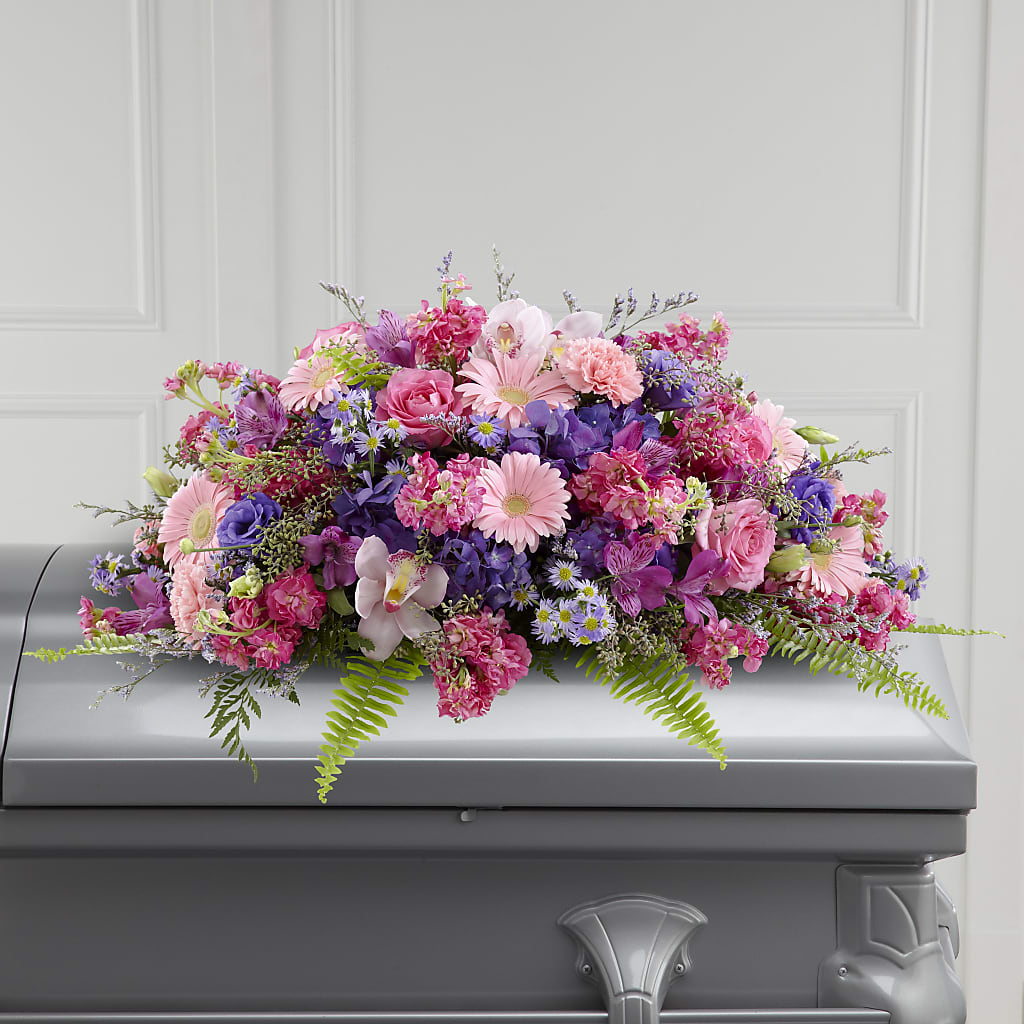 Glorious Garden Casket Spray – Margartia Flowers, Jersey City NJ
