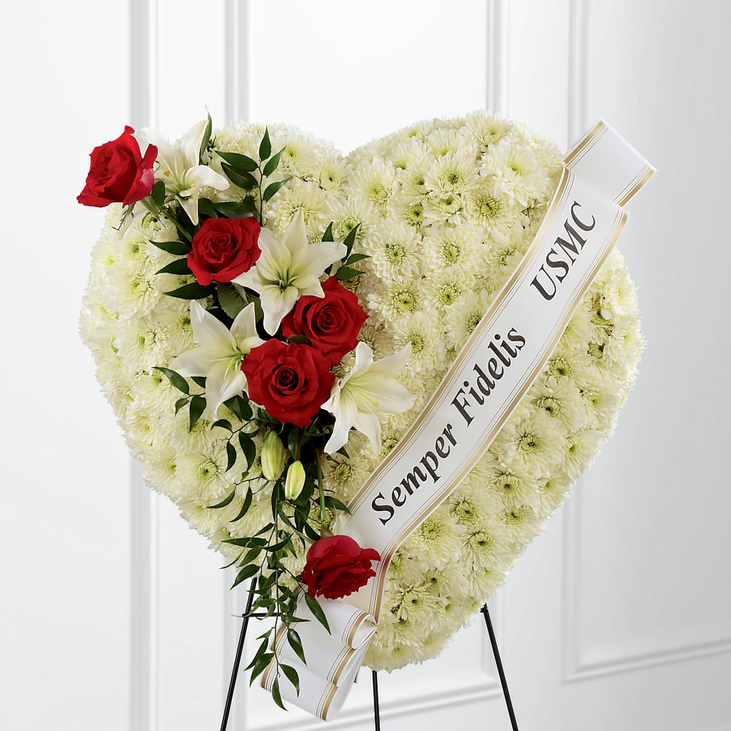 Heartfelt Hero Standing Heart – Margartia Flowers, Jersey City NJ