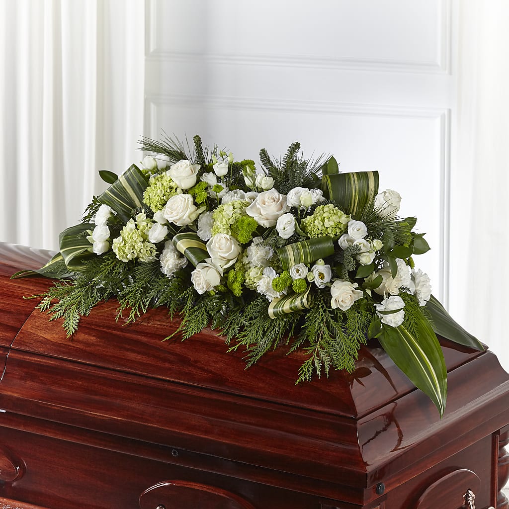 Hopeful Gesture Casket Spray – Margartia Flowers, Jersey City NJ