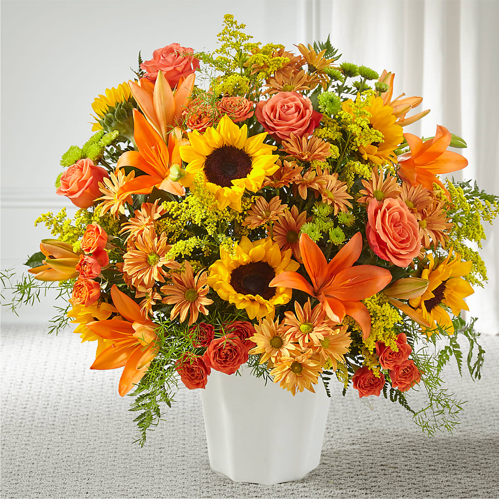 Harvest Thoughts Floor Basket – Margartia Flowers, Jersey City NJ