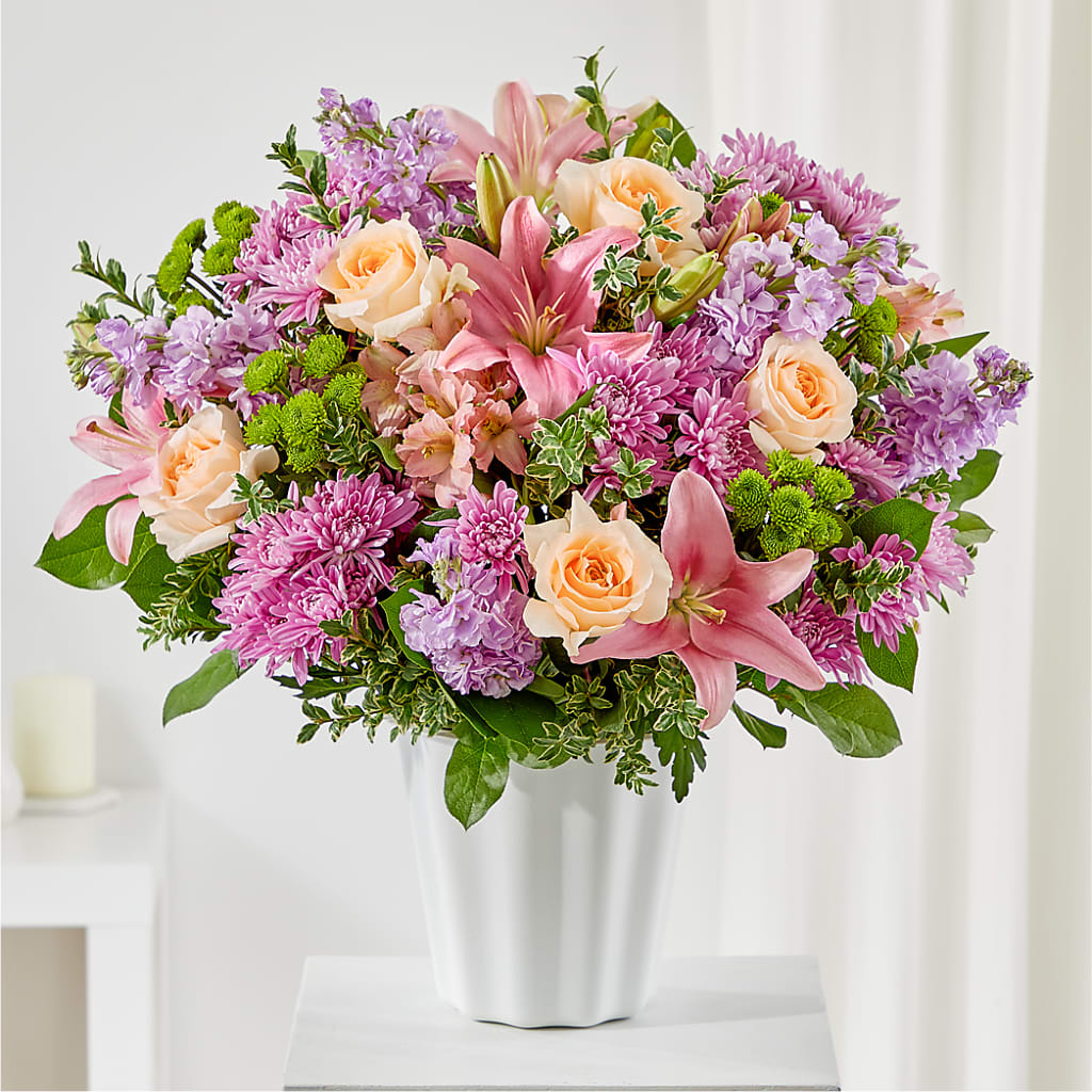Supportive Embrace Tabletop Basket – Margartia Flowers, Jersey City NJ