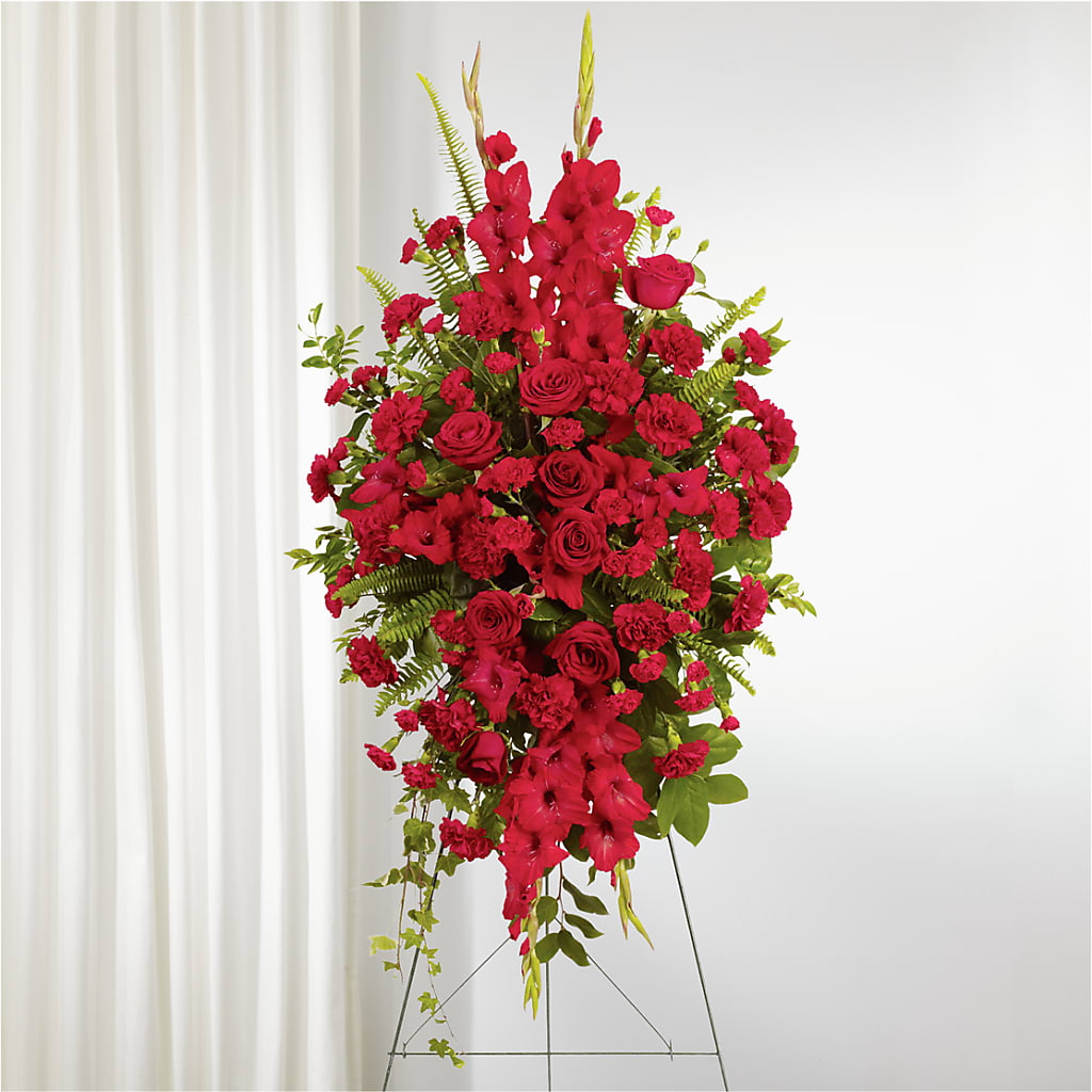 From the Heart Standing Spray – Margartia Flowers, Jersey City NJ