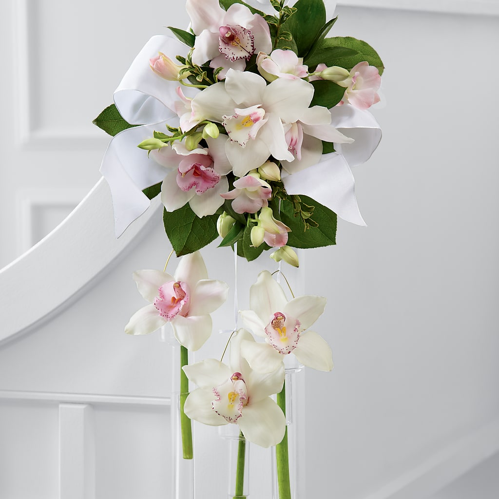 Perfect Entrance Pew Arrangement – Margartia Flowers, Jersey City NJ