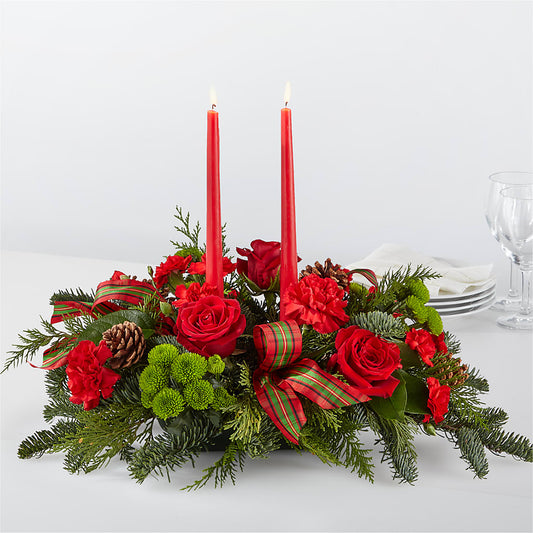 By the Candlelight Centerpiece –  Margartia Flowers, Jersey City NJ