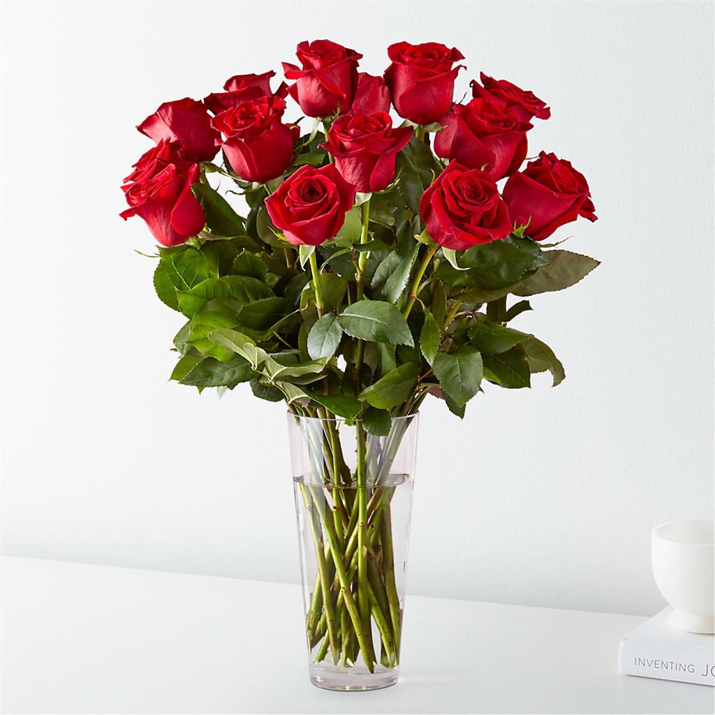 Long Stem Red Rose Bouquet –  Margartia Flowers, Jersey City NJ