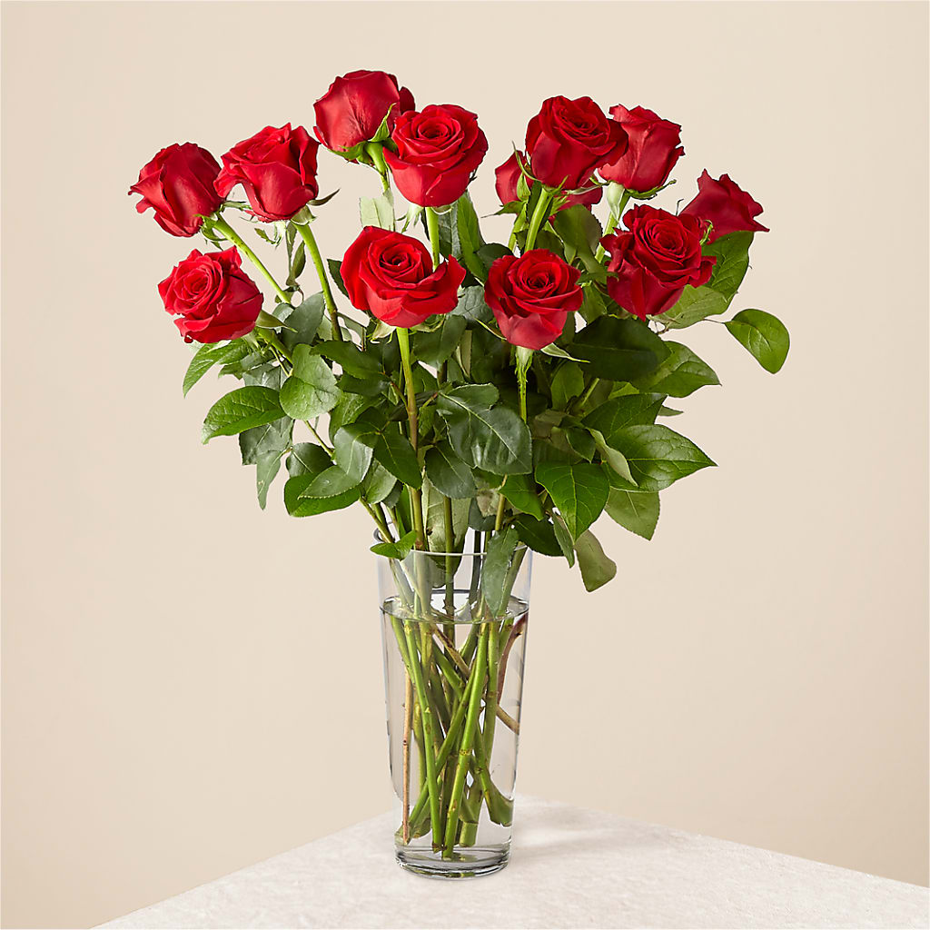 Long Stem Red Rose Bouquet –  Margartia Flowers, Jersey City NJ