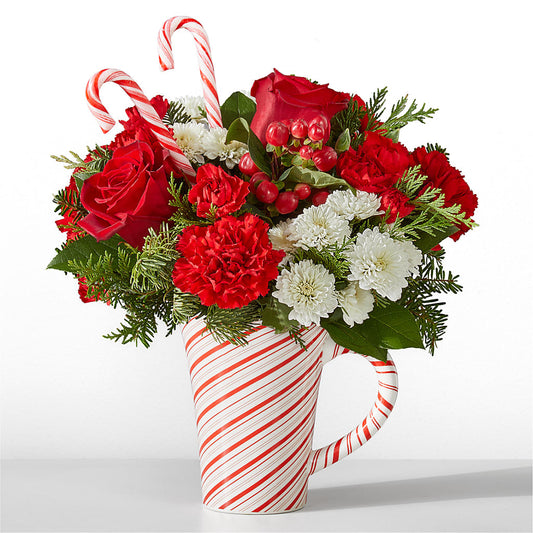 Peppermint Swirl Mug –  Margartia Flowers, Jersey City NJ