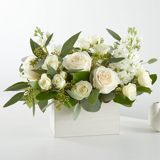 Fresh Linen Box Bouquet –  Margartia Flowers, Jersey City NJ