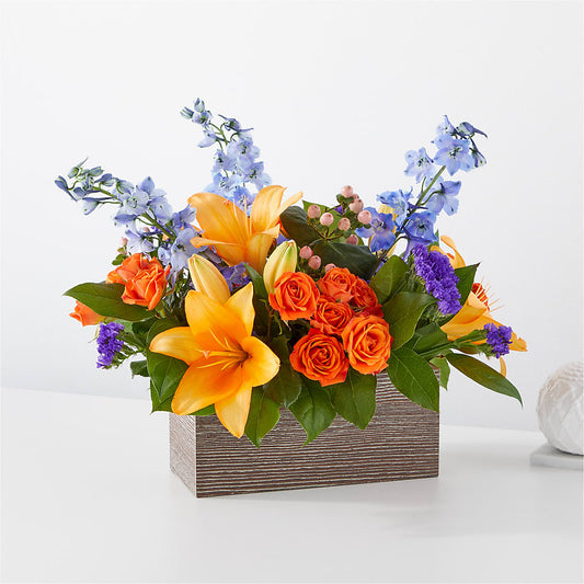 Radiant Citrus Box Bouquet –  Margartia Flowers, Jersey City NJ