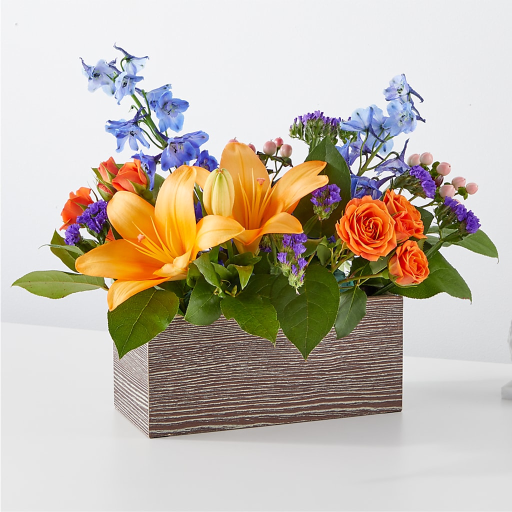 Radiant Citrus Box Bouquet –  Margartia Flowers, Jersey City NJ