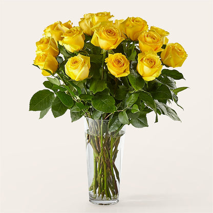 Long Stem Yellow Rose Bouquet –  Margartia Flowers, Jersey City NJ