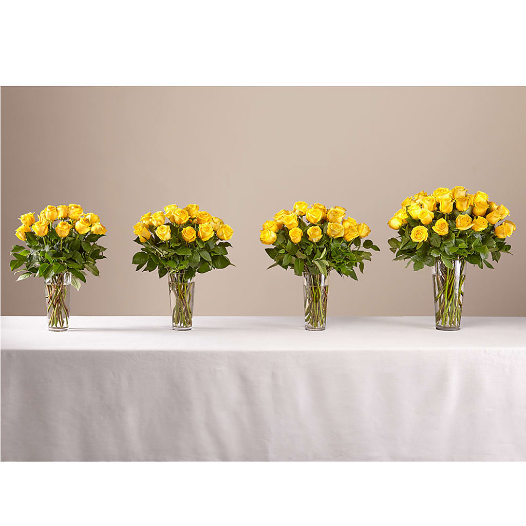 Long Stem Yellow Rose Bouquet –  Margartia Flowers, Jersey City NJ