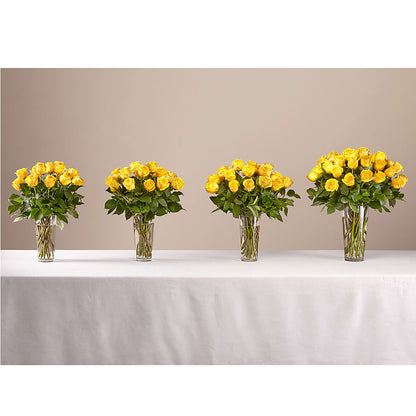Long Stem Yellow Rose Bouquet –  Margartia Flowers, Jersey City NJ