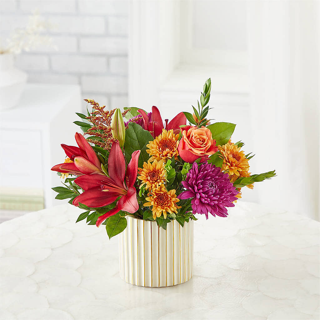 Burgundy Landscape Bouquet –  Margartia Flowers, Jersey City NJ