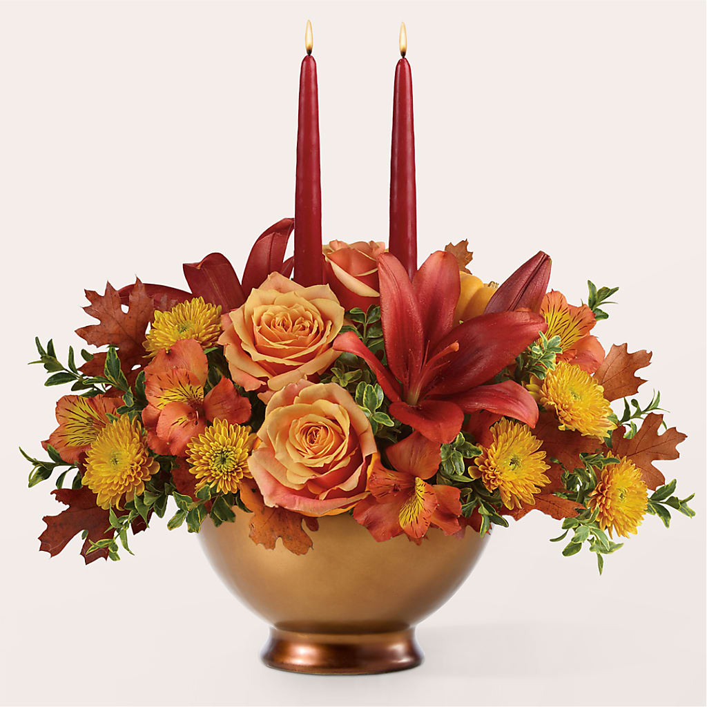 Harvest Table Centerpiece –  Margartia Flowers, Jersey City NJ