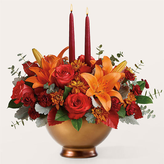 Fruits of Fall Centerpiece –  Margartia Flowers, Jersey City NJ