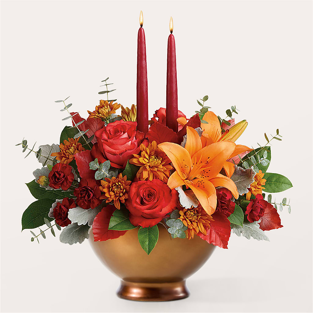 Fruits of Fall Centerpiece –  Margartia Flowers, Jersey City NJ