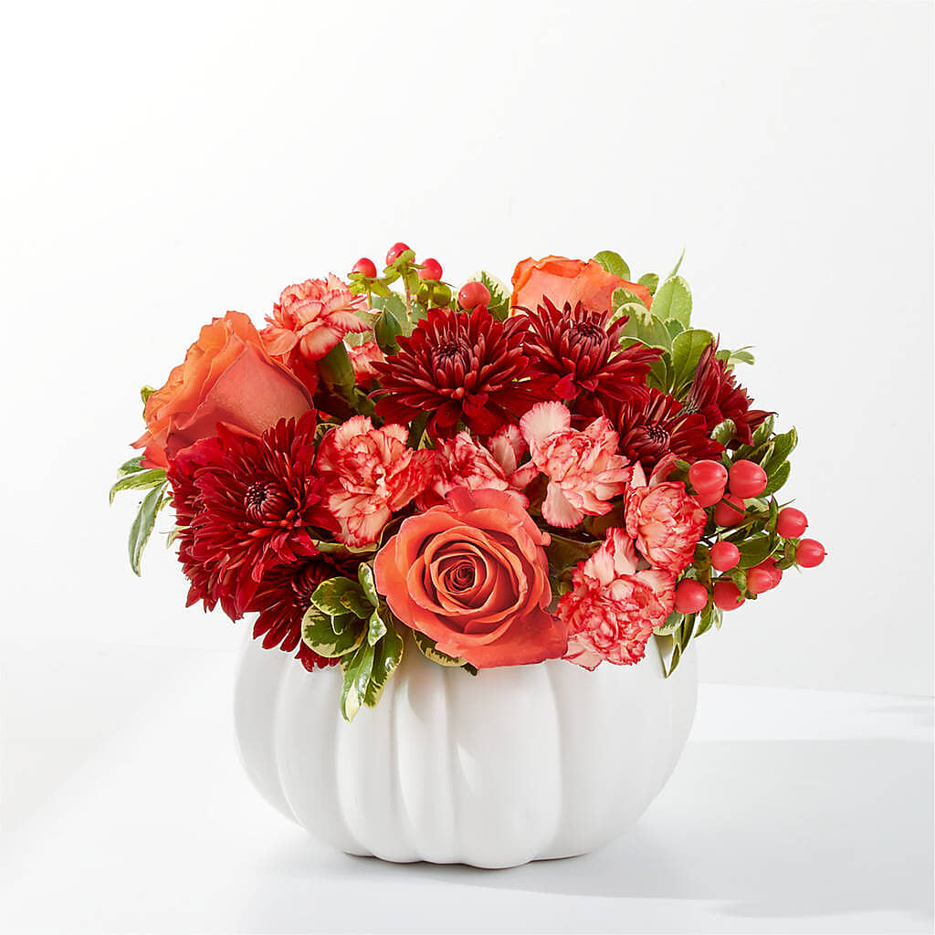 Autumn Air Pumpkin Bouquet –  Margartia Flowers, Jersey City NJ