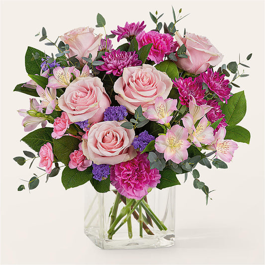 Rosy Radiance Bouquet –  Margartia Flowers, Jersey City NJ