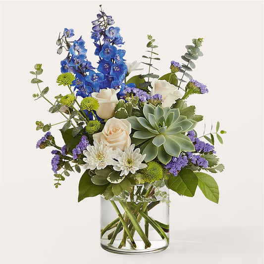 Cerulean Waves Bouquet –  Margartia Flowers, Jersey City NJ