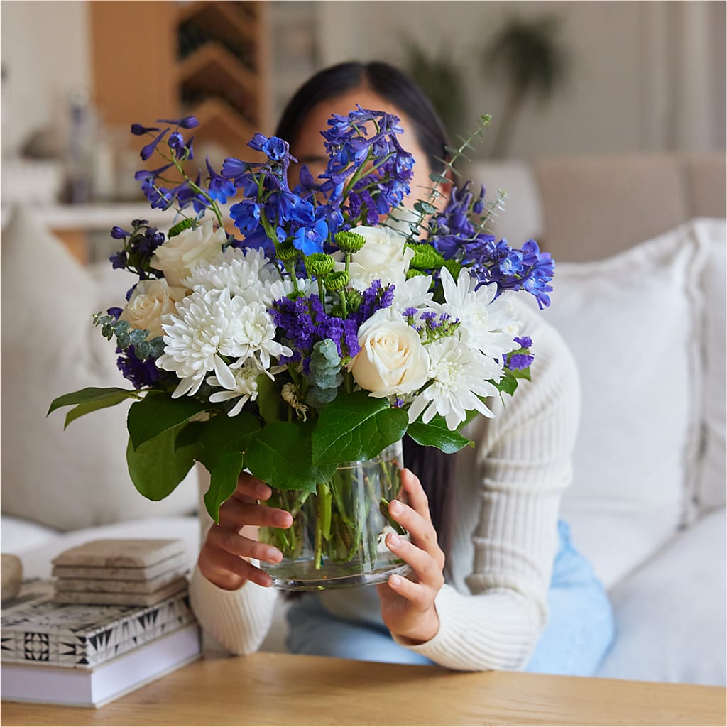 Cerulean Waves Bouquet –  Margartia Flowers, Jersey City NJ