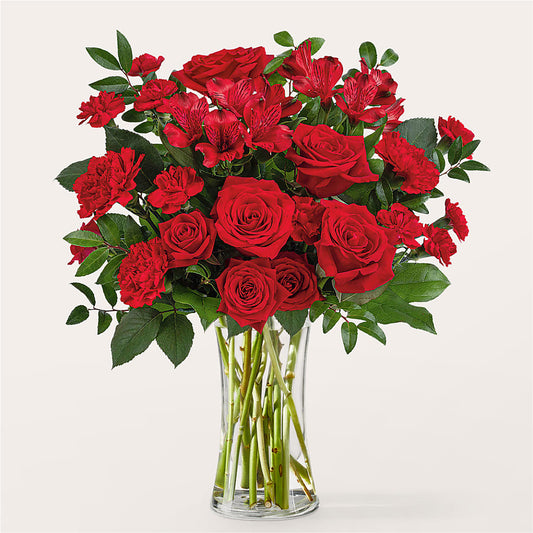 Brilliant Ruby Bouquet –  Margartia Flowers, Jersey City NJ