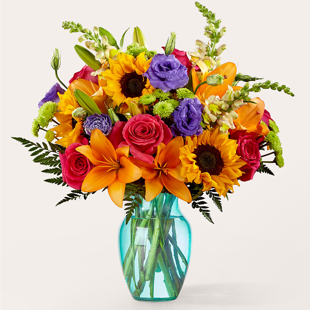 Double Rainbow Bouquet –  Margartia Flowers, Jersey City NJ