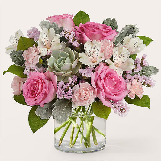 Dusty Rose Bouquet –  Margartia Flowers, Jersey City NJ