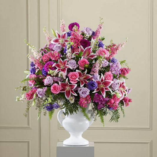 Peaceful Tribute Arrangement –  Margartia Flowers, Jersey City NJ