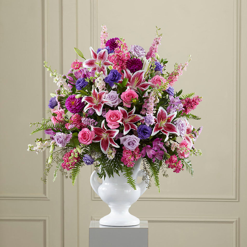 Peaceful Tribute Arrangement –  Margartia Flowers, Jersey City NJ