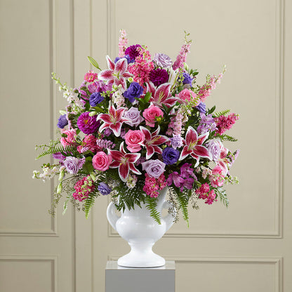 Peaceful Tribute Arrangement –  Margartia Flowers, Jersey City NJ
