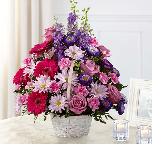 Pastel Peace Basket –  Margartia Flowers, Jersey City NJ