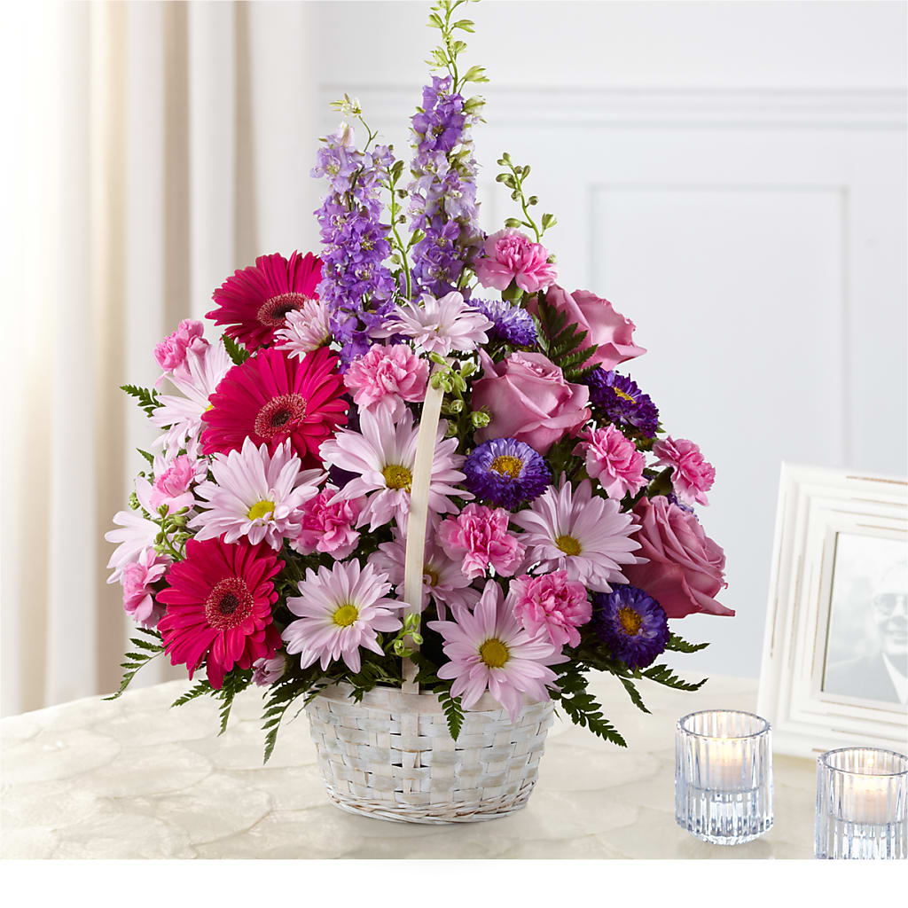 Pastel Peace Basket –  Margartia Flowers, Jersey City NJ