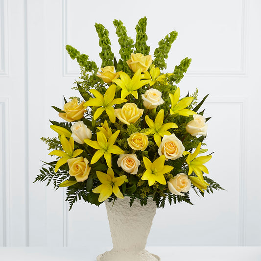 Golden Memories Arrangement –  Margartia Flowers, Jersey City NJ