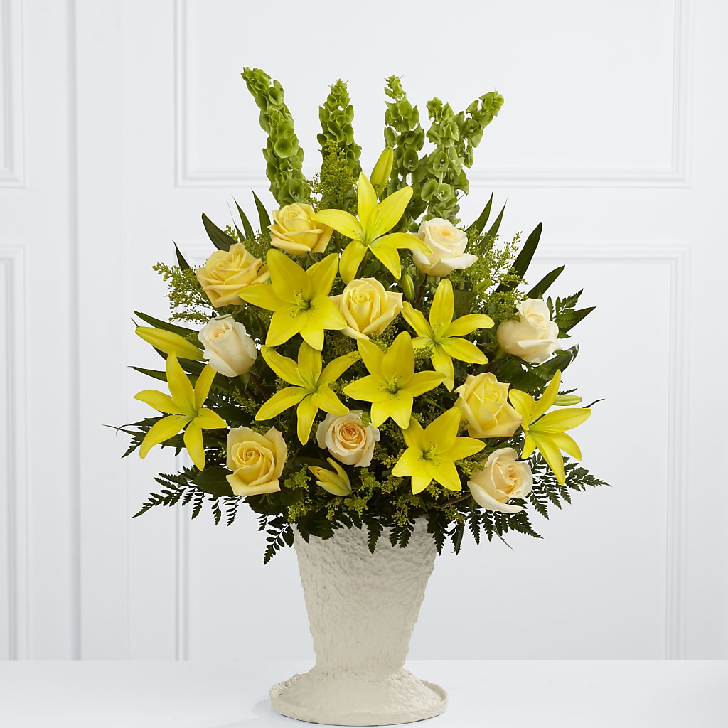 Golden Memories Arrangement –  Margartia Flowers, Jersey City NJ