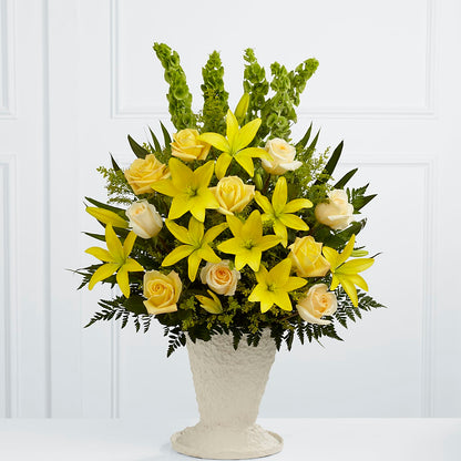 Golden Memories Arrangement –  Margartia Flowers, Jersey City NJ