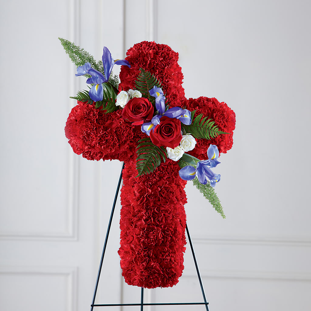 Faithful Hero Floral Cross –  Margartia Flowers, Jersey City NJ