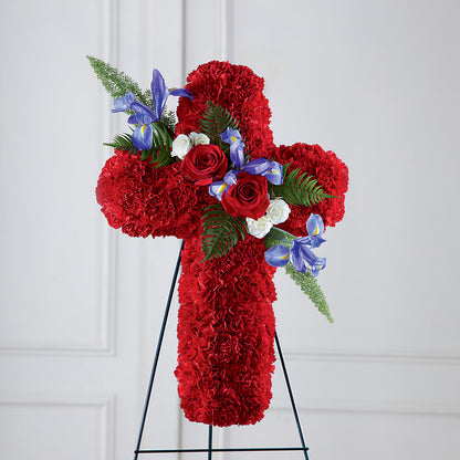 Faithful Hero Floral Cross –  Margartia Flowers, Jersey City NJ