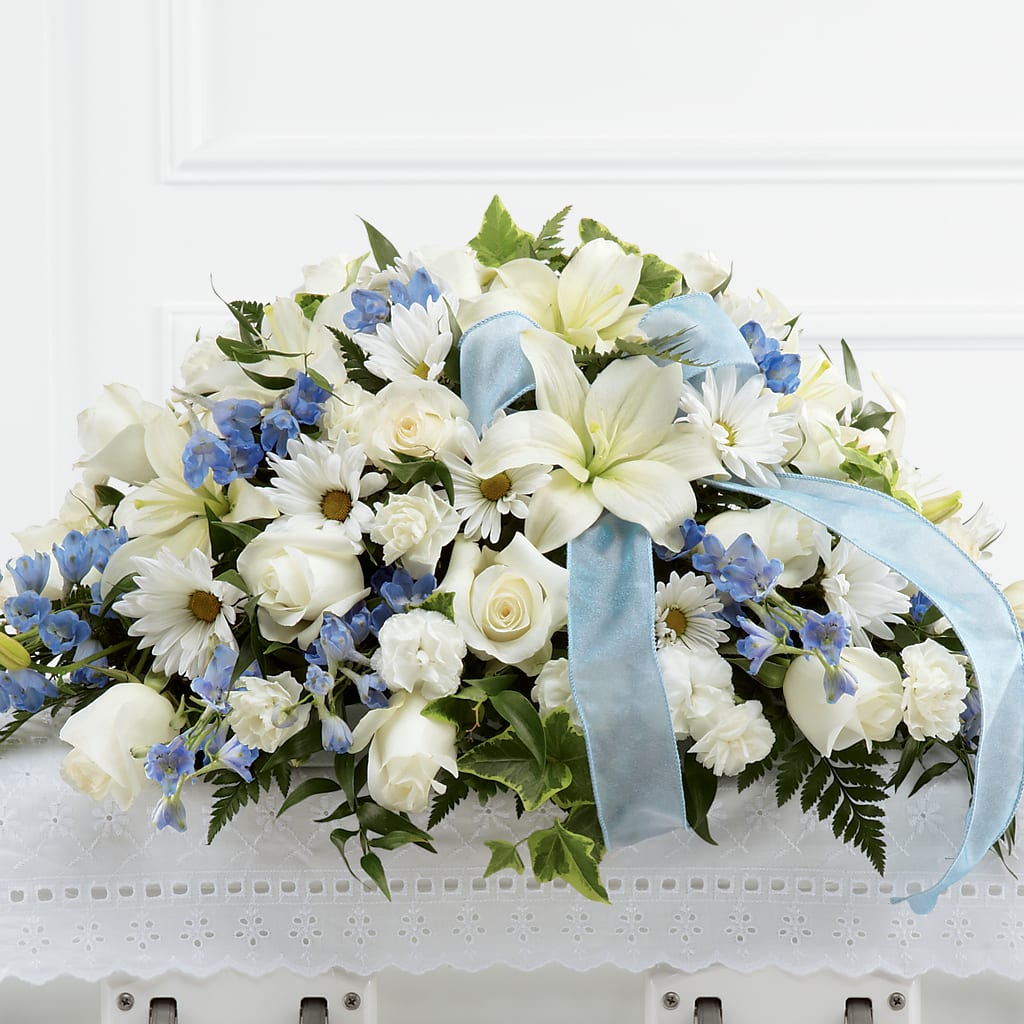 Tender Treasure Casket Spray –  Margartia Flowers, Jersey City NJ