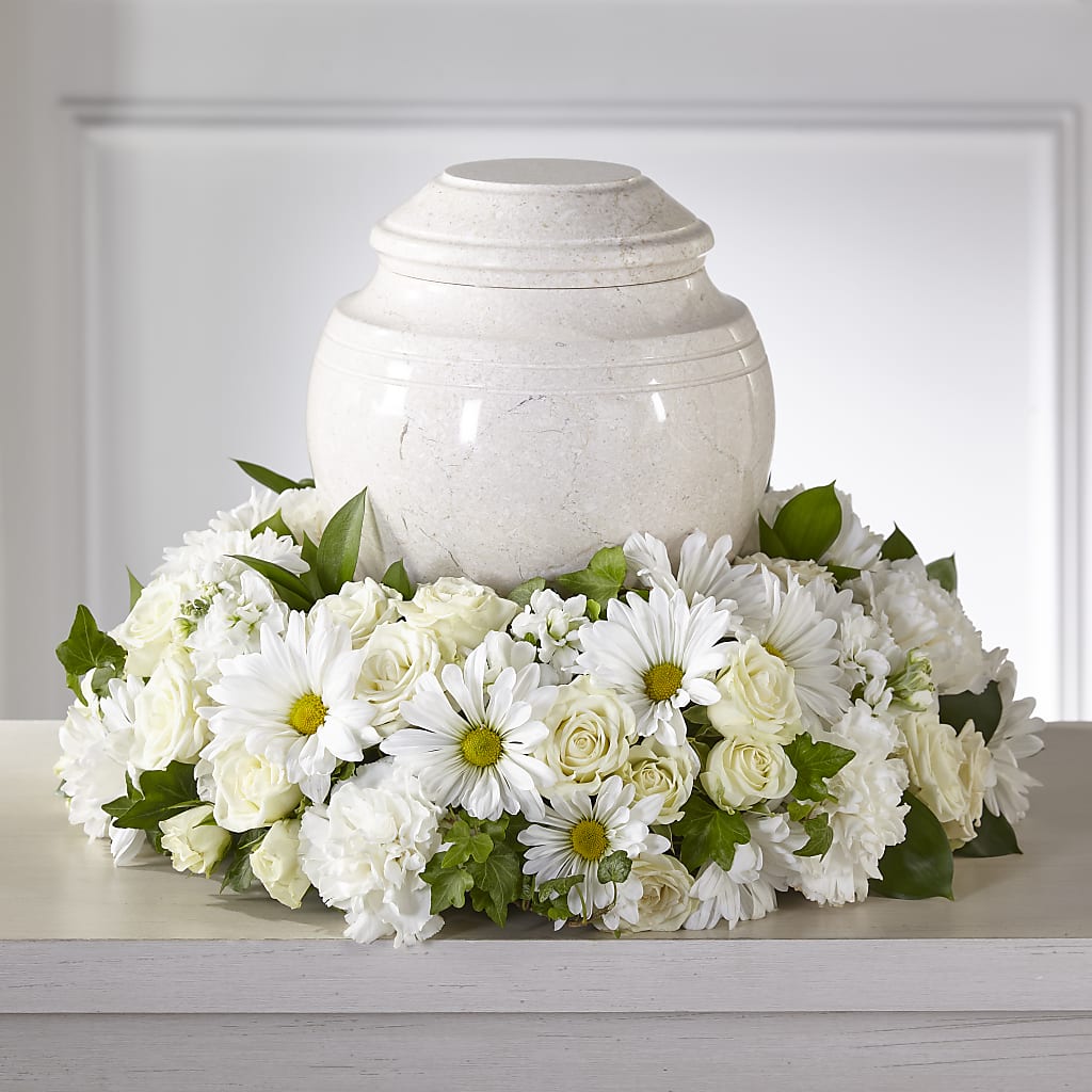 Ivory Gardens Cremation Adornment –  Margartia Flowers, Jersey City NJ