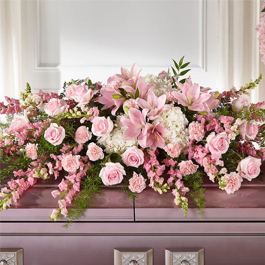 Life & Remembrance Casket Spray –  Margartia Flowers, Jersey City NJ