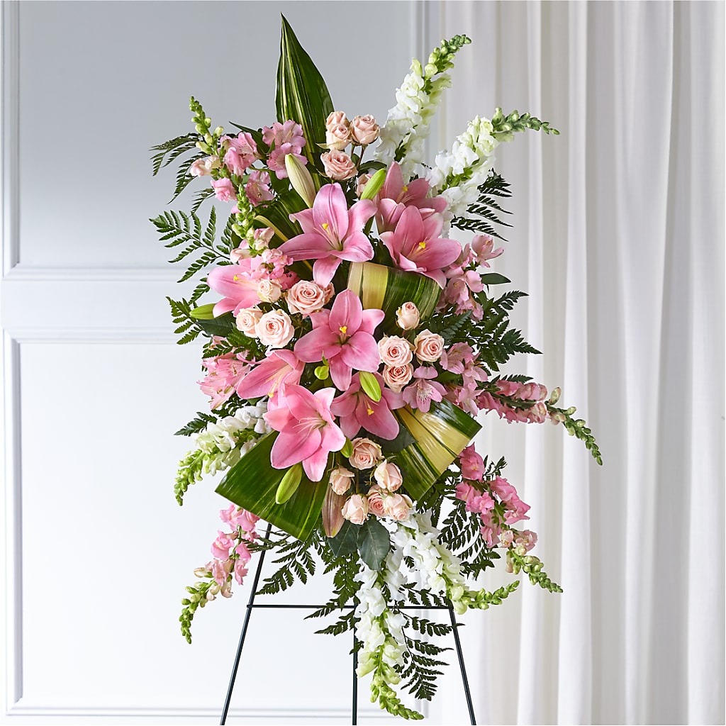 Elegant Embrace Standing Spray –  Margartia Flowers, Jersey City NJ
