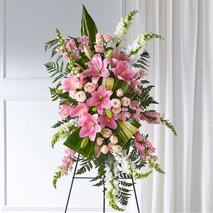 Elegant Embrace Standing Spray –  Margartia Flowers, Jersey City NJ