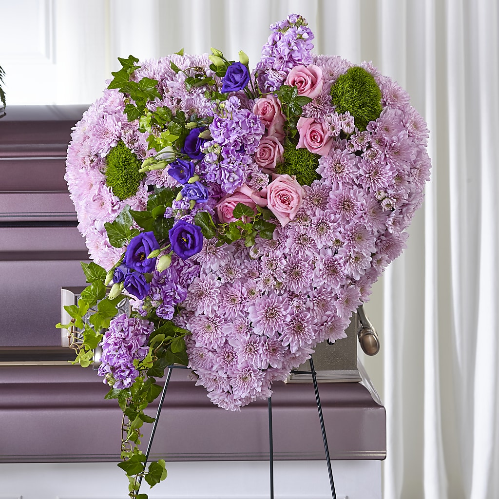 Treasured Love Standing Heart –  Margartia Flowers, Jersey City NJ