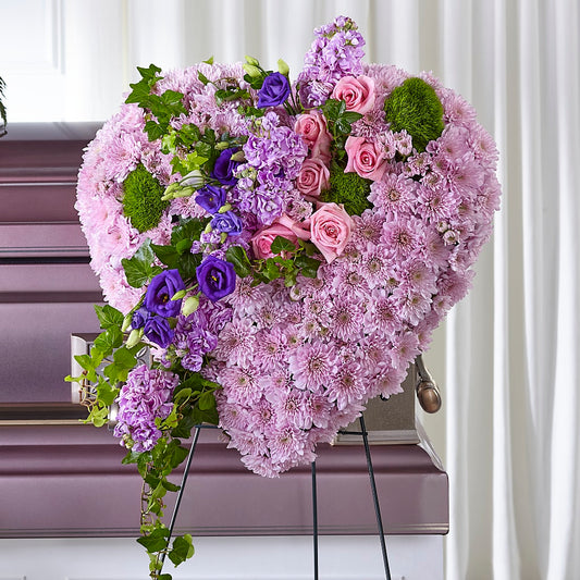 Treasured Love Standing Heart –  Margartia Flowers, Jersey City NJ