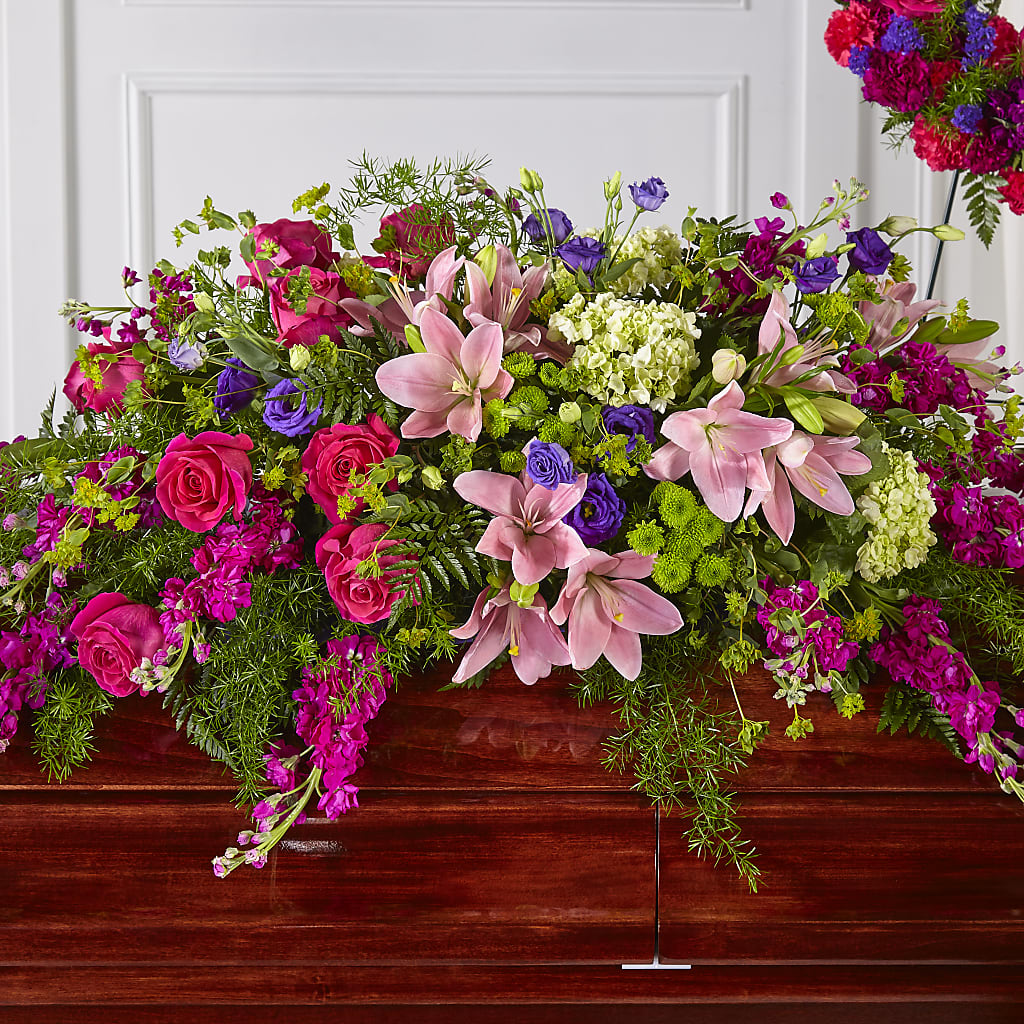 Radiant Tribute Casket Spray –  Margartia Flowers, Jersey City NJ