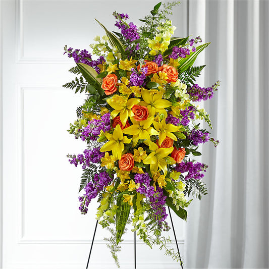 Thoughtful Prayers Standing Spray –  Margartia Flowers, Jersey City NJ